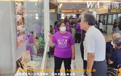 喜樂保育院創立六十年，與二林社大在二林圖書館藝廊舉辦聯展，展出歷史文物、影像紀錄及藝術創作，呈現愛與共融的故事。（喜樂保育院提供）