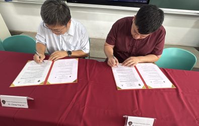 國聖國小跨出國際教育新步伐，今（15）日與馬來西亞吉隆坡 Teras Murni International School 正式簽署MOU，推動雙語與文化交流。（國聖國小提供）