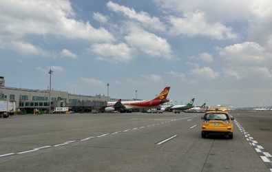 1140923-231樺加沙颱風來襲，桃園機場航班大受影響，籲旅客隨時查詢