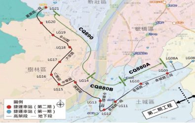 土城樹林線路線圖