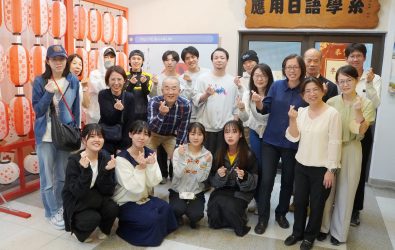 大葉大學應日系與熊本學園大學交流座談，討論師生互訪與教育合作計畫與校園導覽。（大葉大學提供）