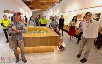 為迎接正式開館，雲林縣政府特別於8日下午舉辦「佇山頂徛家」常設展導覽活動。（圖／記者蘇榮泉攝）