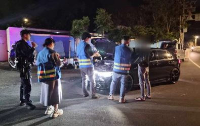 1141109-211山腳里長慰勞夜間稽查團隊　聯手警環監強力取締噪音車