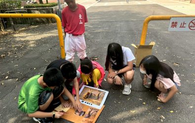 大葉大學英語營開跑，國際大學生用英語在「扶英英語營」展開全球探索之旅。（大葉大學提供）