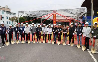 「虎尾潮」第二期計畫重要里程碑，「虎尾鎮青埔分洪道治理工程暨抽水站新建工程」於今日舉行開工典禮。（圖／記者蘇榮泉攝）