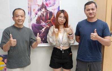 大葉大學學生程翎瑄以作品《世外之境》獲第十四屆開拓極短篇原創大賞插畫組佳作，展現新銳創作實力。（大葉大學提供）