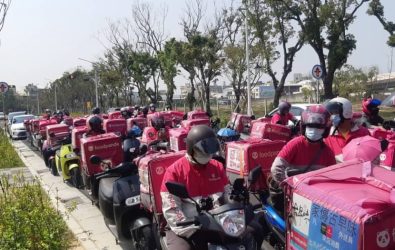 外送專法初審通過，全國總工會批評外送平台以漲價恐慌阻擋立法，強調法案在保障外送員合理報酬與工作安全。（全國總工會提供）