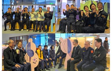 嘉義市警察局擕手市府文化局以城市年輪深化市民防詐意識，為提升市民反詐騙警覺，策展「我們嘉義輪（CHIAYI RINGS）」，讓防詐意識成為市民生活的一部分，與市民一同為嘉義刻下安全、信任與守護的城市年輪。（圖/嘉義市警察局提供）